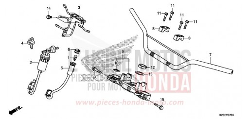 HANDLE PIPE CRF125FP de 2023